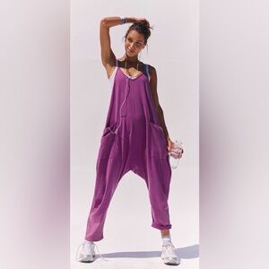 Free People Hot Shot Onesie. NWT. Deep mulberry